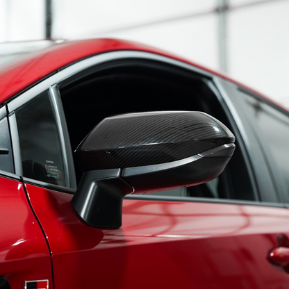 JDMuscle [23-24 Toyota GR Corolla] Carbon Fiber Side Mirror Covers (2PC)