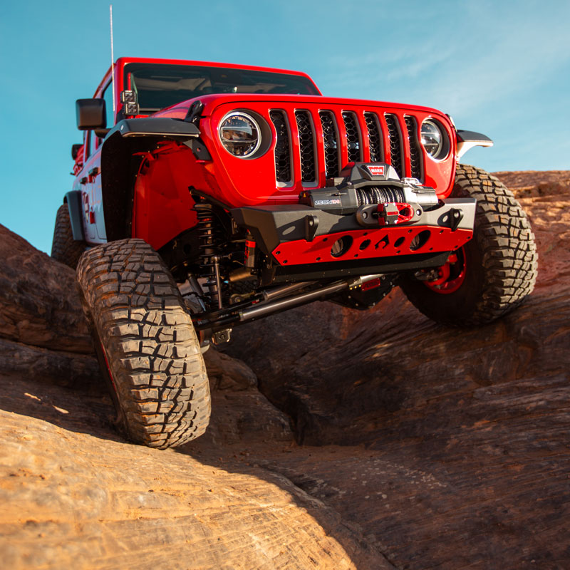 Nighthawk Front Bumper w- Aluminum Skid for JK, JL, & JT