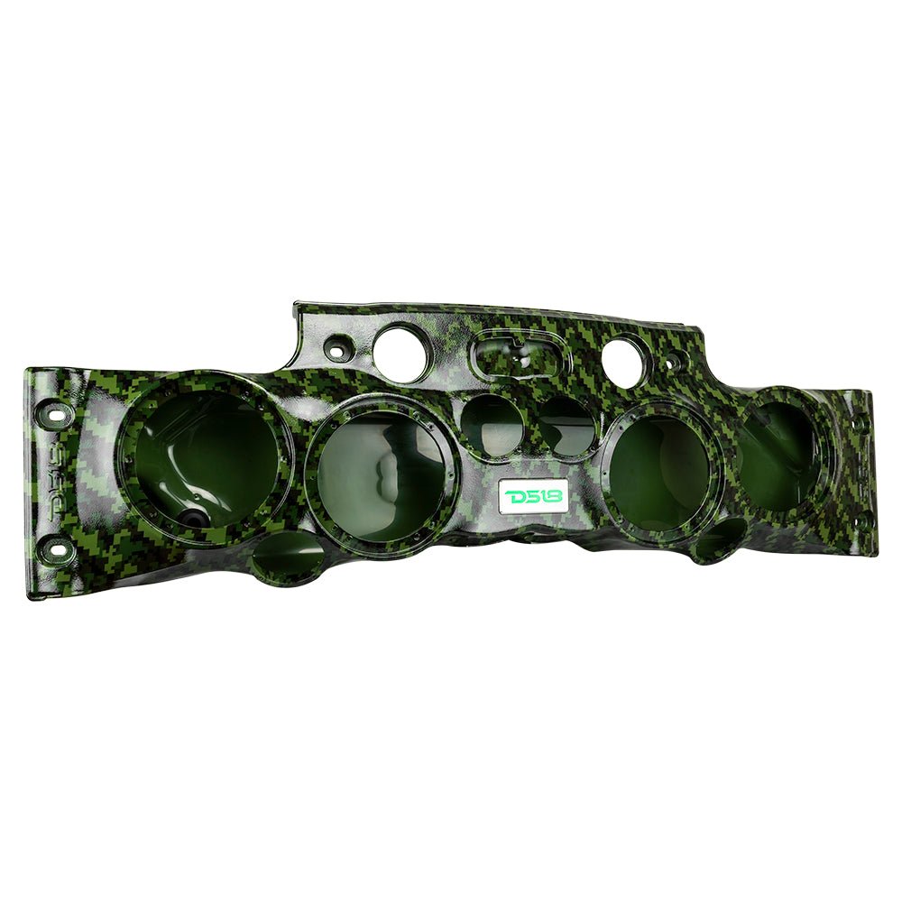 DS18 JK-SBAR/CMGR Exclusive Overhead Audio Bar System for JK/JKU Jeeps (4x 8" Speakers 4x3.72" Tweeters 2x1" Drivers) Camo Green