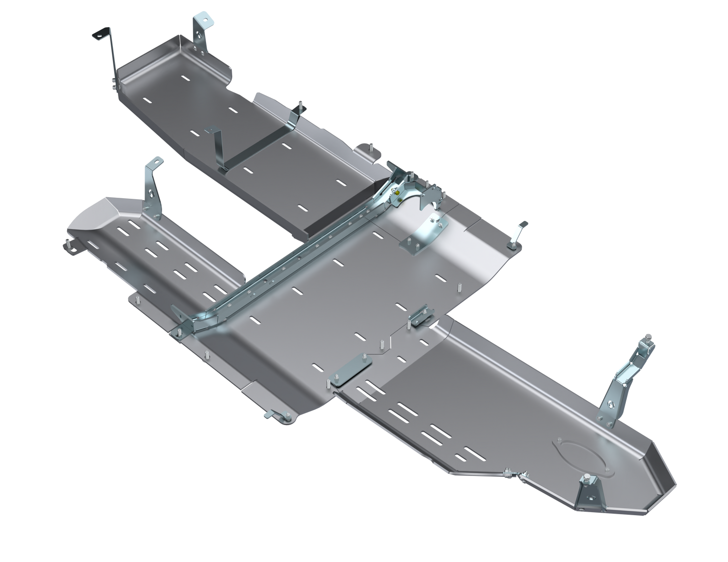JLU Full Bellypan With Oil Door -  4 door 3.0L Diesel ALUMINUM