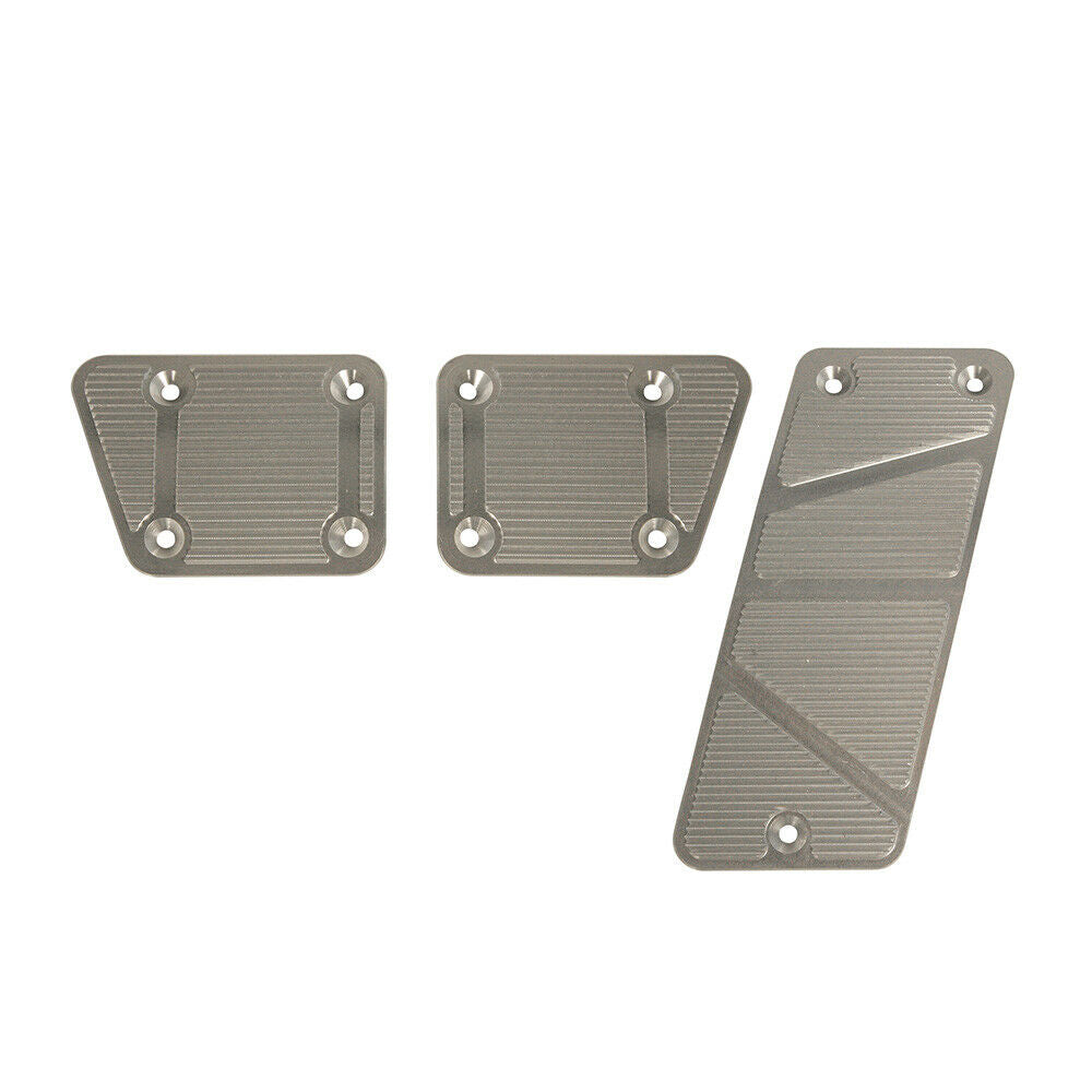 DV8 Offroad Wrangler JK 3-Piece Pedal Covers for Manual Trans | Billet JP-180026-BL