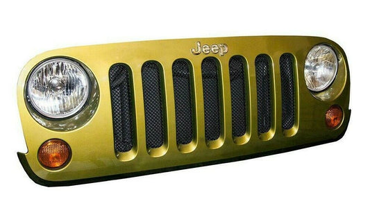 DV8 Offroad Wrangler JK 1-Piece Mesh Grille | Black JP-190010-BK