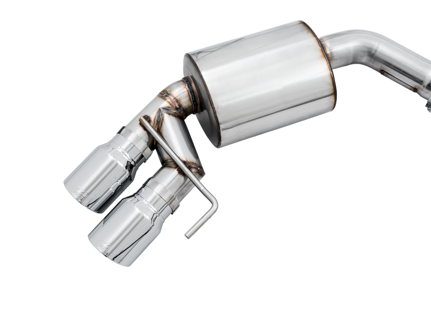 AWE Tuning Touring Edition Cat-back Exhaust for the 2018 Mustang GT - Quad Chrome Silver Tips 3015-42102