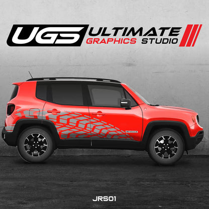 Jeep Renegade Tire Marks Graphics