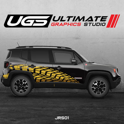 Jeep Renegade Tire Marks Graphics