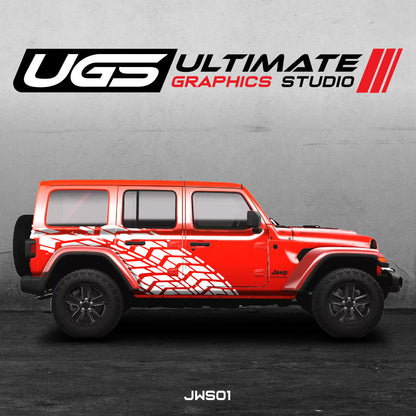 Jeep Side Road Marks Graphics