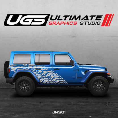 Jeep Side Road Marks Graphics