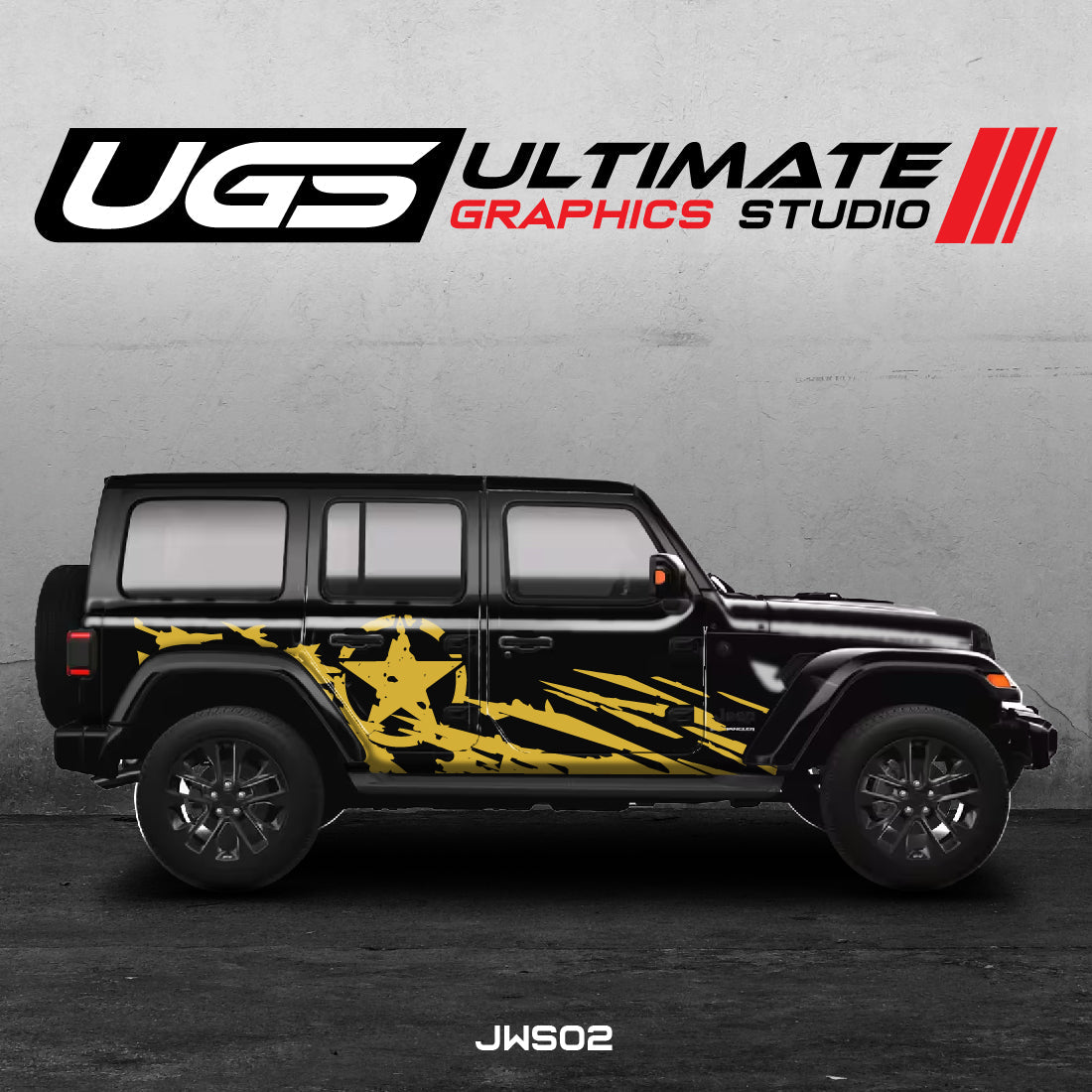 Jeep Side Star Full Side Graphics
