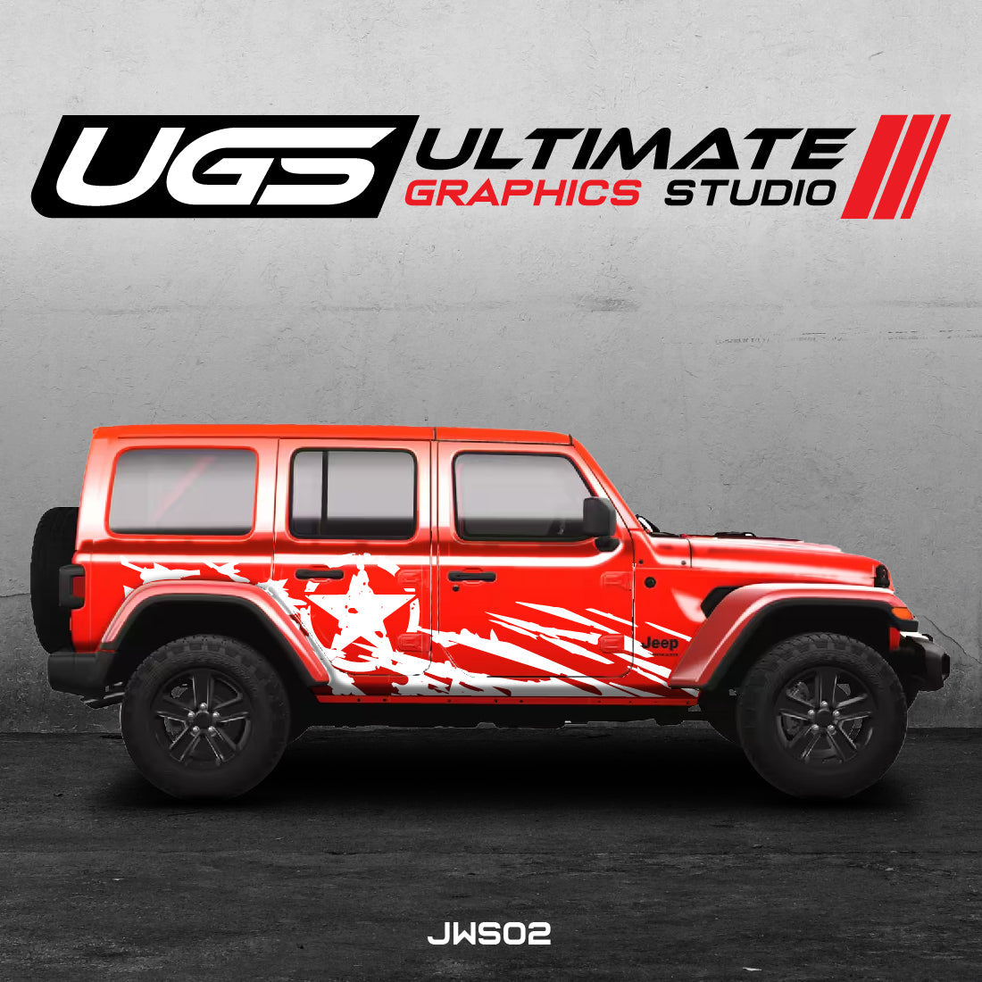 Jeep Side Star Full Side Graphics