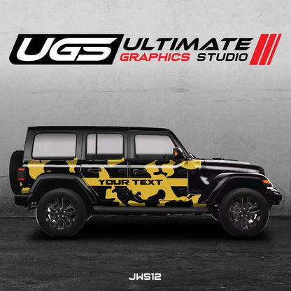 Jeep Camouflage Pattern - Custom Text