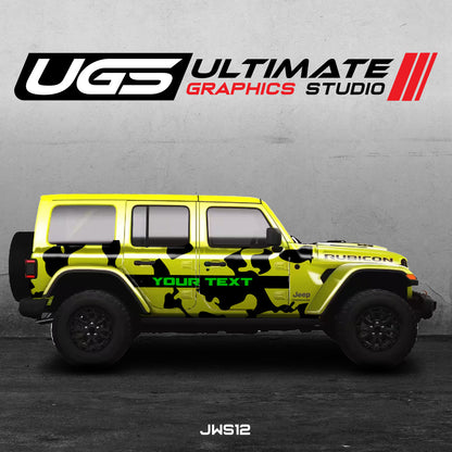 Jeep Camouflage Pattern - Custom Text