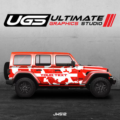 Jeep Camouflage Pattern - Custom Text