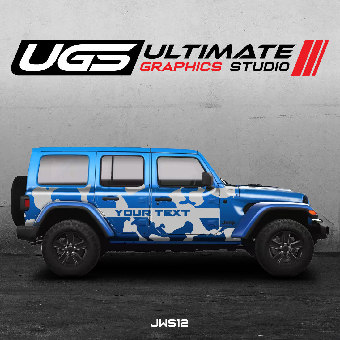 Jeep Camouflage Pattern - Custom Text