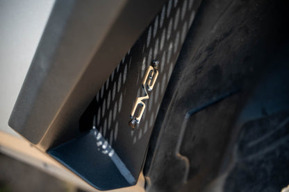 DV8 Logo Cutout on the Armor Fender Flares for the 2007-2018 Jeep Wrangler JK