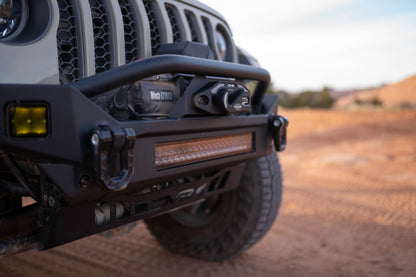 DV8 Offroad 2007-2024 Jeep Wrangler JK/JL & Gladiator JT | FS-7 Mid-Width Winch Front Bumper FBJL-07