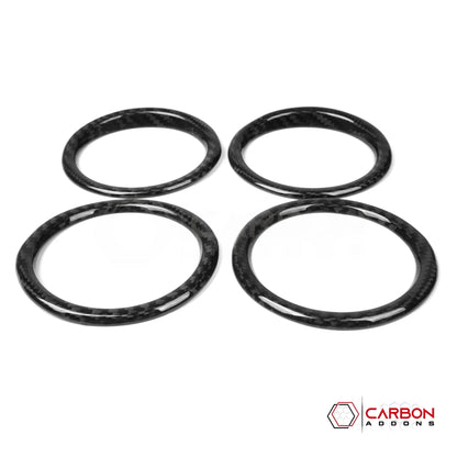 Jeep Gladiator Dashboard AC Vent Trim Covers – Real Dry Carbon Fiber (Glossy or Matte) 2020–Current