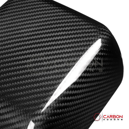 Jeep Gladiator JT & Wrangler JL Side View Mirror Covers (With or Without Light) – Real Dry Carbon Fiber (Glossy or Matte) 2020–Current