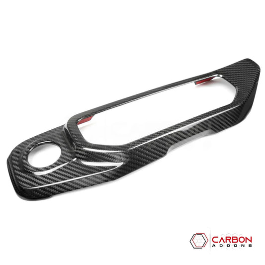 2018+ Jeep Wrangler JL & 2020+ Gladiator JT Real Carbon Fiber Push Start & Radio Control Trim Cover