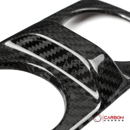 2018+ Jeep Wrangler JL / 2020+ Gladiator JT Rear Air Vents Outlet Cover – Real Dry Carbon Fiber (Glossy or Matte) 2020–Current
