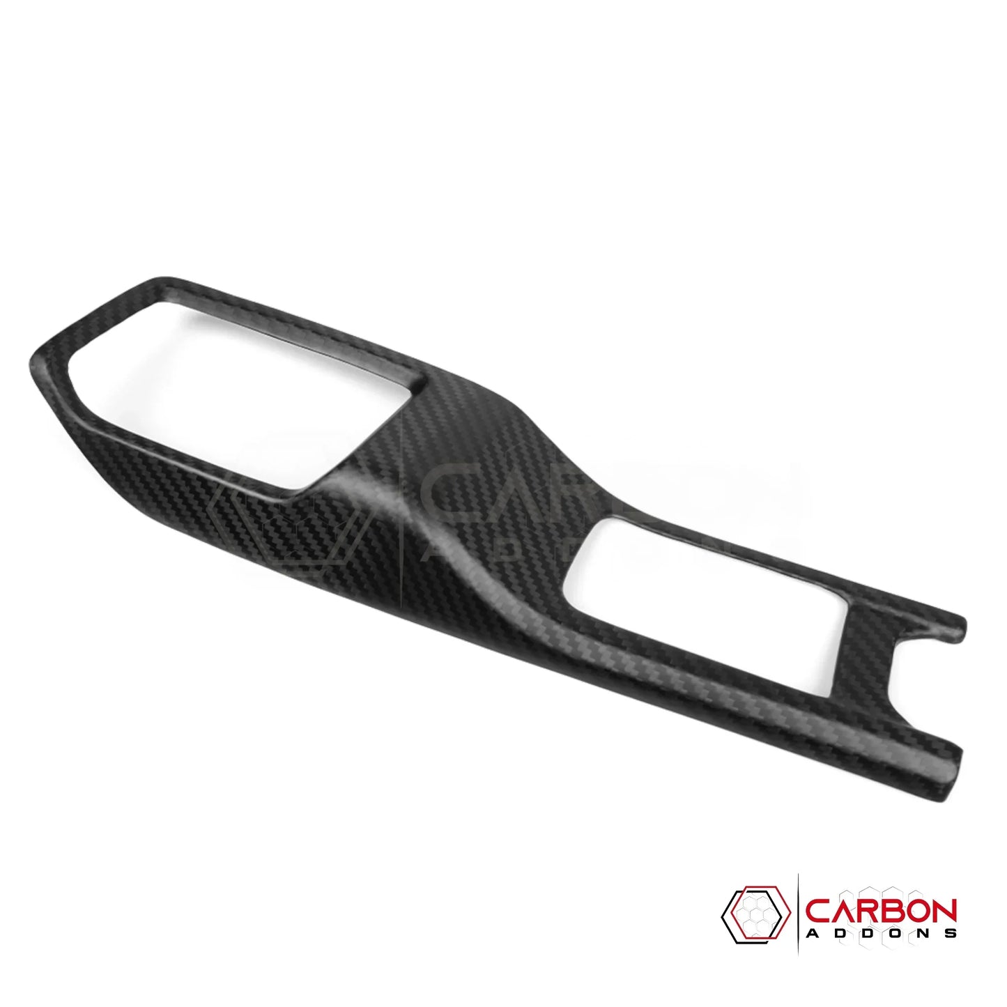 Jeep Gladiator JT & Wrangler JL 4WD Gear Lever Shifter Base Frame Cover – Real Dry Carbon Fiber (Glossy or Matte) 2020–Current
