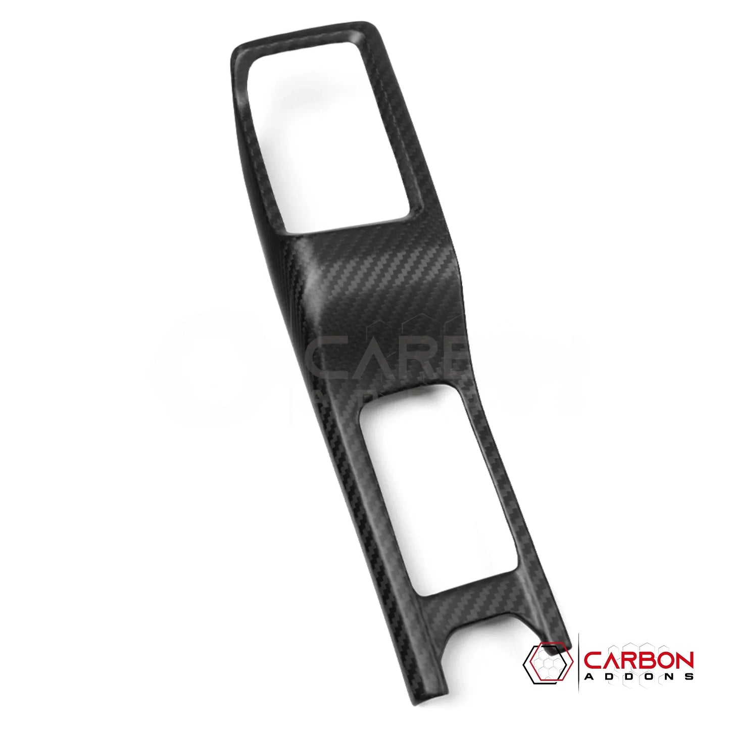 Jeep Gladiator JT & Wrangler JL 4WD Gear Lever Shifter Base Frame Cover – Real Dry Carbon Fiber (Glossy or Matte) 2020–Current