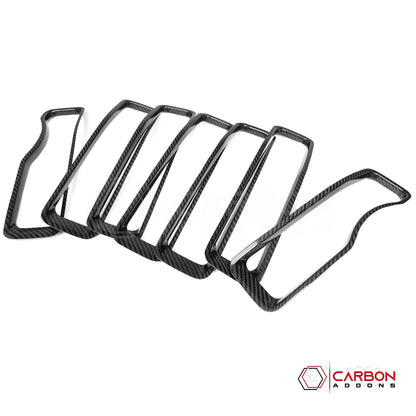 Jeep Gladiator JT & Wrangler JL Grille Insert – Real Dry Carbon Fiber (Glossy or Matte) 2020–Current