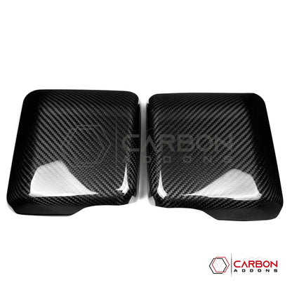 Jeep Gladiator JT & Wrangler JL Side View Mirror Covers (With or Without Light) – Real Dry Carbon Fiber (Glossy or Matte) 2020–Current