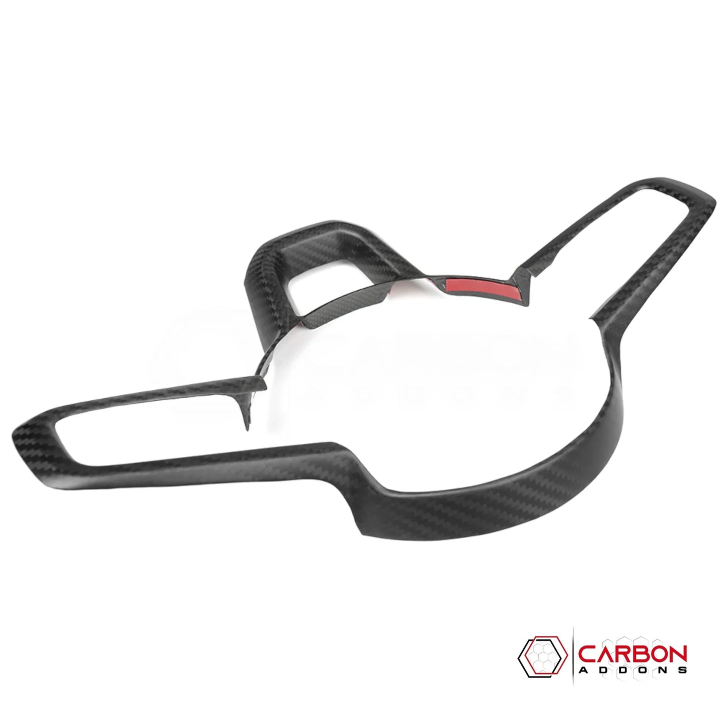 Jeep Gladiator Steering Wheel Trim Cover – Real Dry Carbon Fiber (Glossy or Matte) 2020–Current