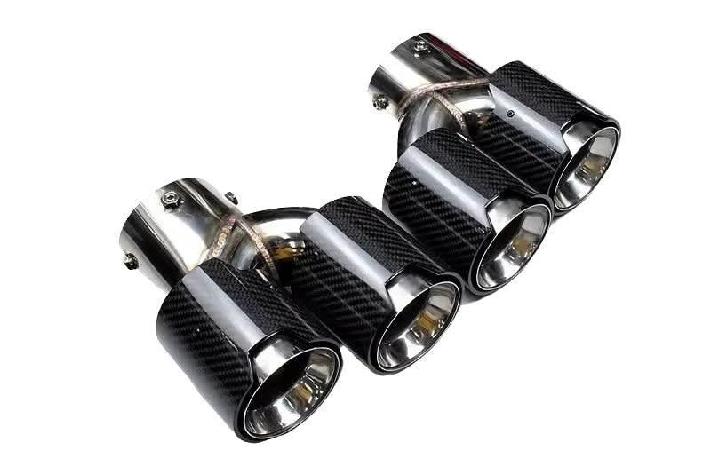 BMW 2/3/4 Series G42 G20/G21 G23 Carbon Fiber Dual Muffler Tips (2019+)