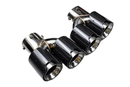 BMW 2/3/4 Series G42 G20/G21 G23 Carbon Fiber Dual Muffler Tips (2019+)