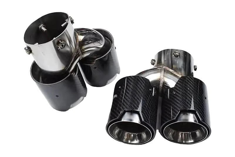 BMW 2/3/4 Series G42 G20/G21 G23 Carbon Fiber Dual Muffler Tips (2019+)