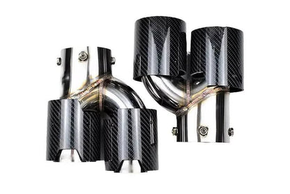 BMW 2/3/4 Series G42 G20/G21 G23 Carbon Fiber Dual Muffler Tips (2019+)