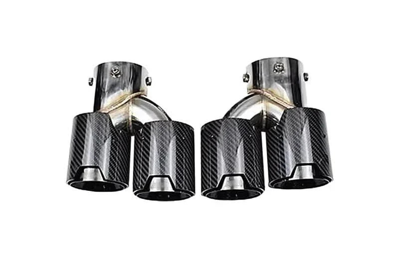 BMW 2/3/4 Series G42 G20/G21 G23 Carbon Fiber Dual Muffler Tips (2019+)