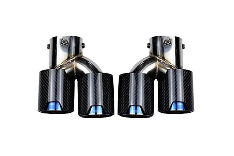 BMW 2/3/4 Series G42 G20/G21 G23 Carbon Fiber Dual Muffler Tips (2019+)