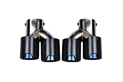 BMW 2/3/4 Series G42 G20/G21 G23 Carbon Fiber Dual Muffler Tips (2019+)