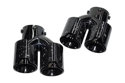 BMW 2/3/4 Series G42 G20/G21 G23 Forged Carbon Fiber Dual Muffler Tips (2019+)