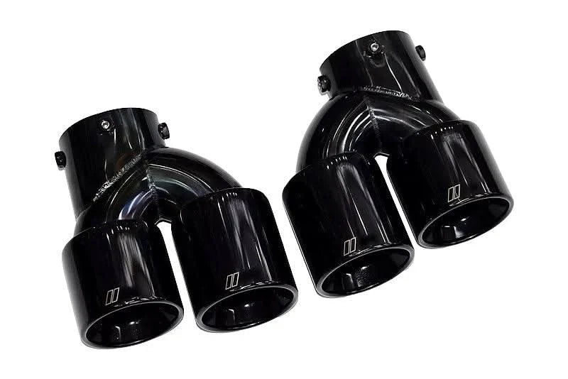 BMW 2/3/4 Series G42 G20/G21 G23 Black Stainless Steel Dual Muffler Tip (2019+)