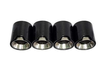 BMW 2/3/4 Series M2 M3 M4 G80 G81 G82 G87 Single Carbon Fiber Muffler Tip Set (2020+)