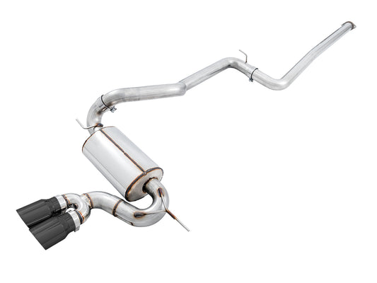 AWE Tuning Touring Edition Cat-back Exhaust for Ford Focus ST - Non-Resonated - Diamond Black Tips 3015-33092