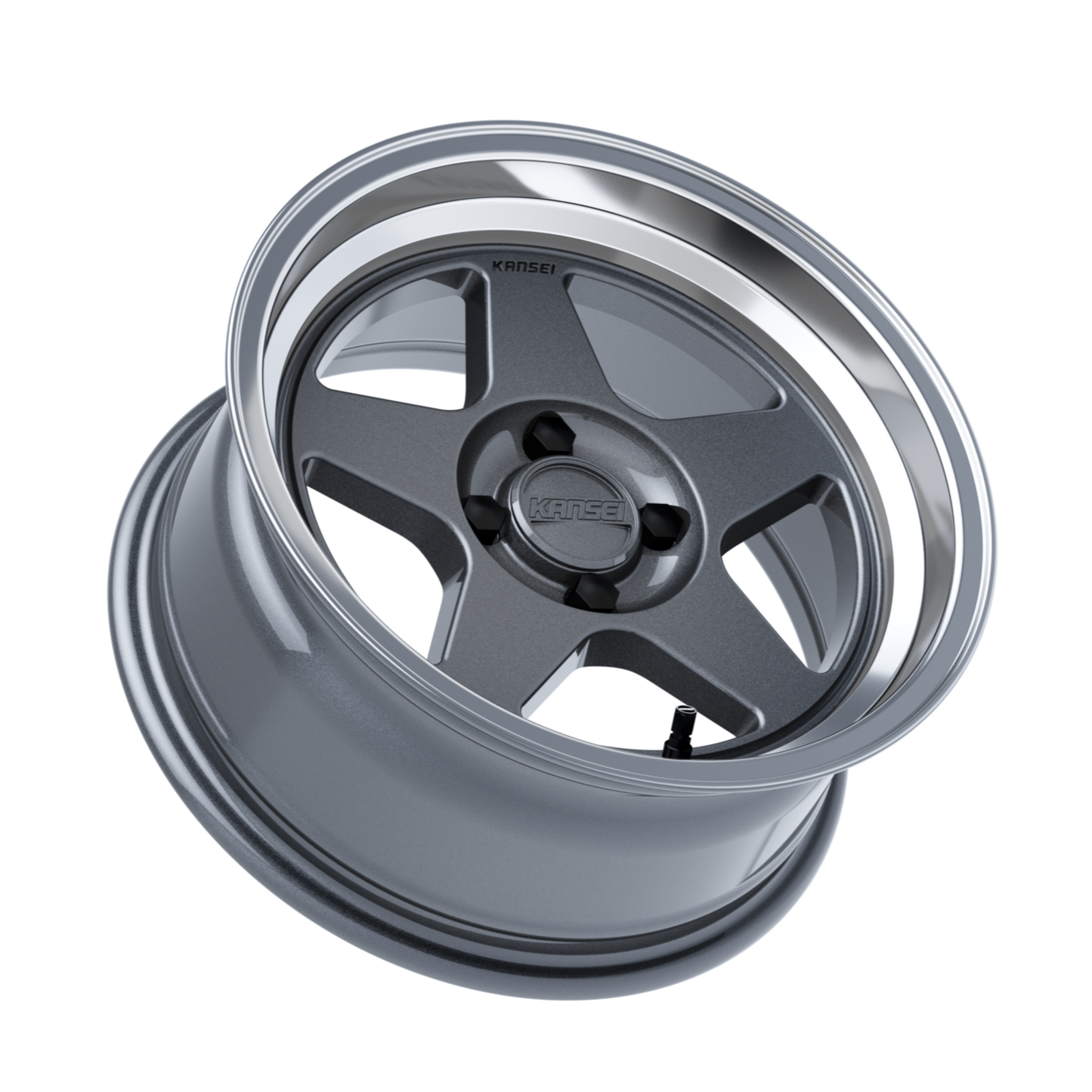 KNP 15" - Gloss Gunmetal Machined Lip