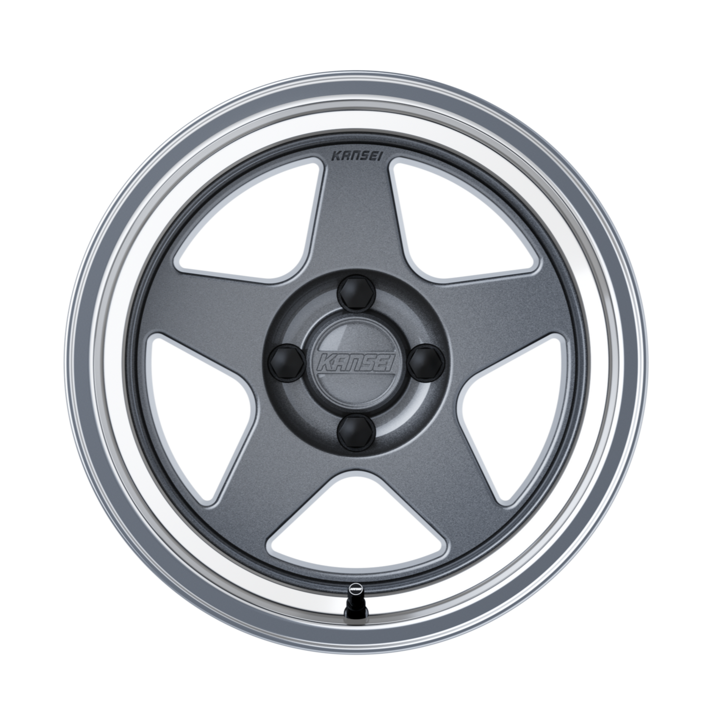 KNP 15" - Gloss Gunmetal Machined Lip