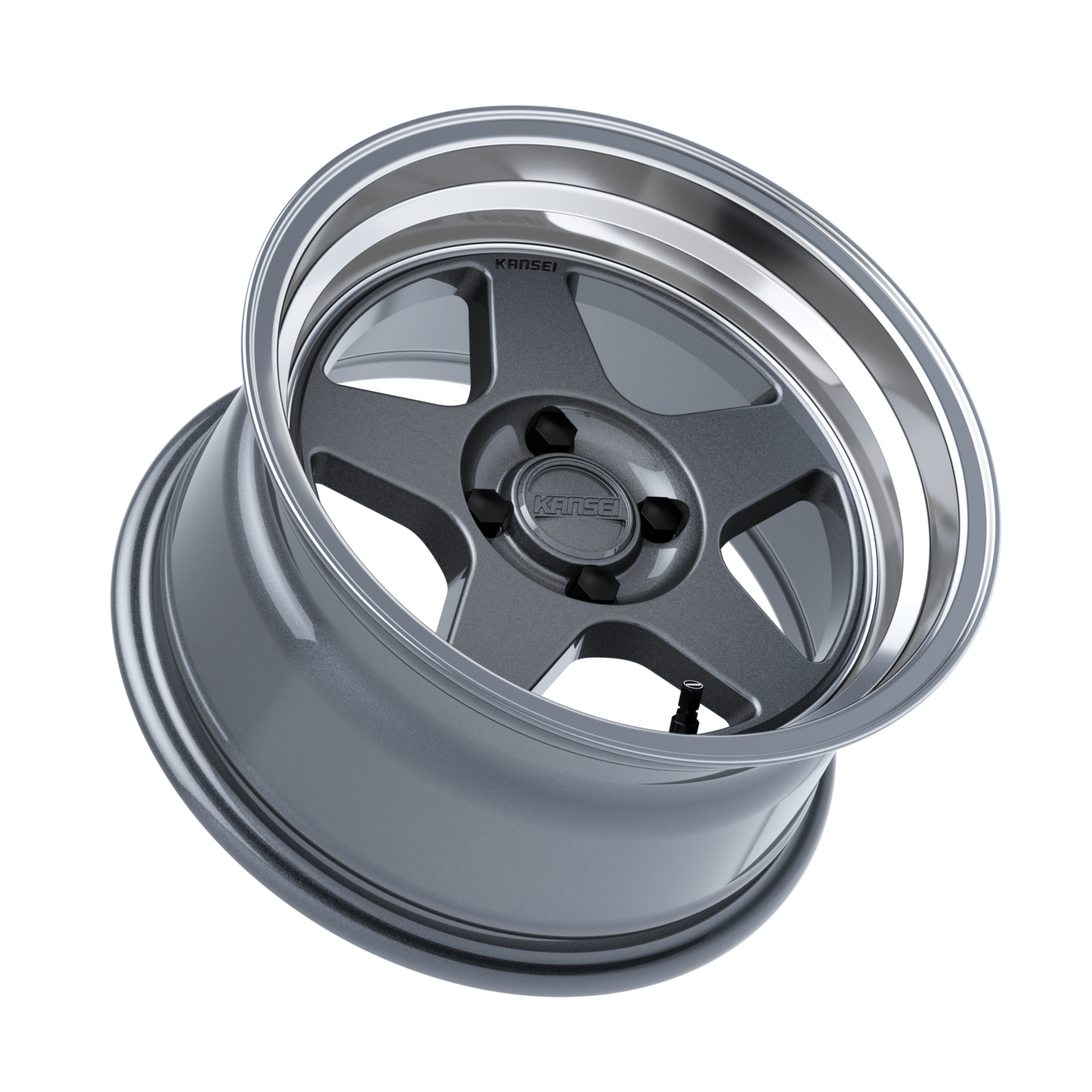 KNP 15" - Gloss Gunmetal Machined Lip