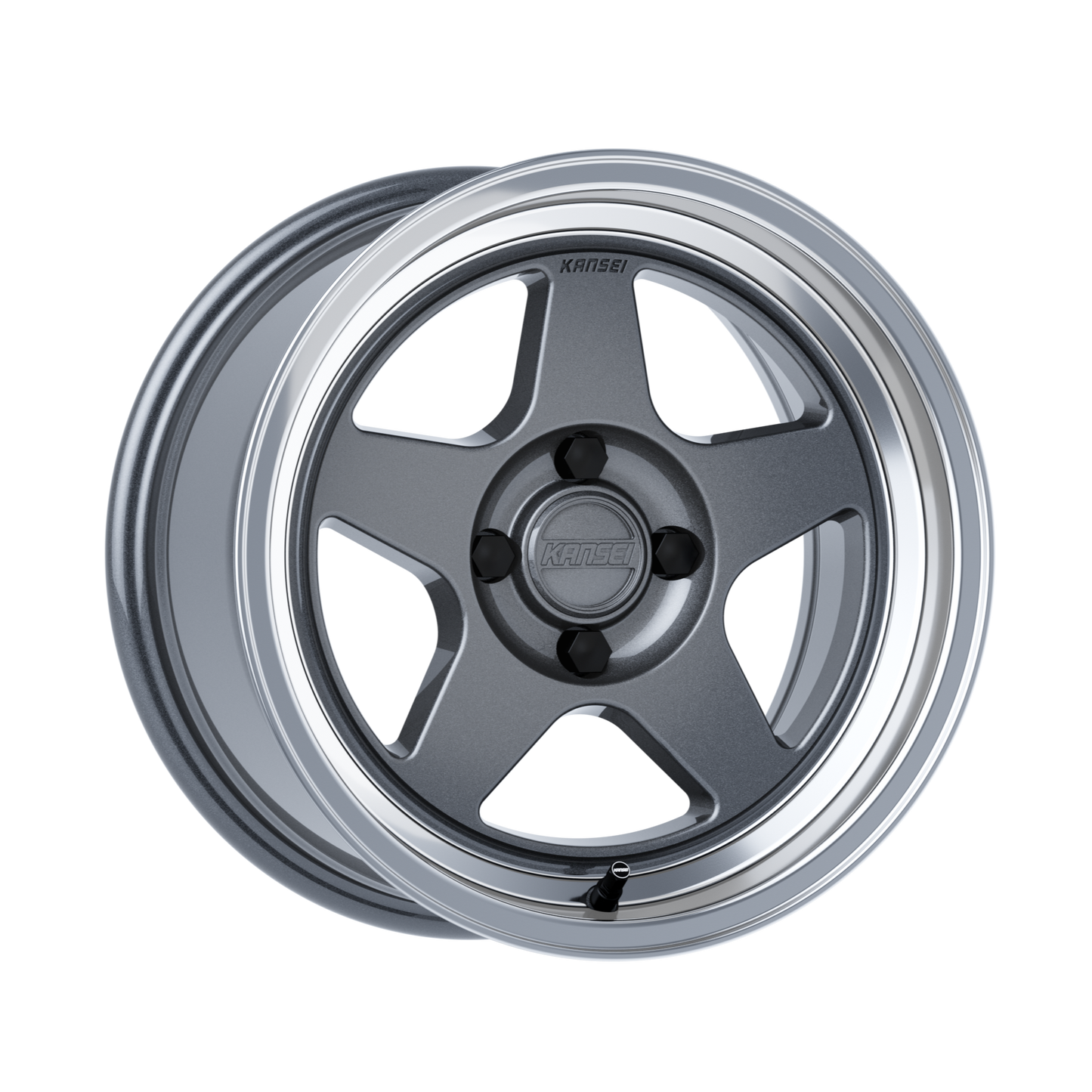 KNP 15" - Gloss Gunmetal Machined Lip