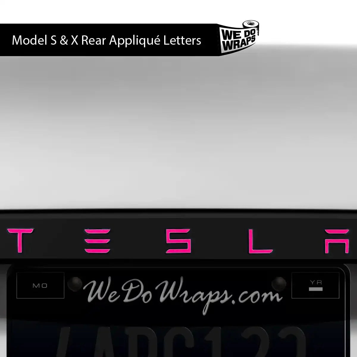 KPMF Gloss Momentum Pink Tesla Emblem Decals (Front + Back) | Model S