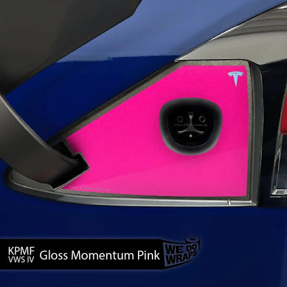 KPMF Gloss Momentum Pink Tesla Charge Port Wrap | Model X