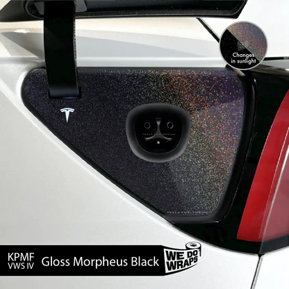 KPMF Gloss Morpheus Black Tesla Charge Port Wrap | Model Y