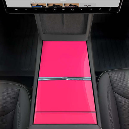 Avery Gloss Pool Party Pink | Tesla Center Console Wrap Kit | Model Y 2026