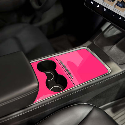 Avery Gloss Pool Party Pink | Tesla Center Console Wrap Kit | Model 3 '21-24