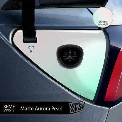 KPMF Matte Aurora Pearl Tesla Charge Port Wrap | Model 3