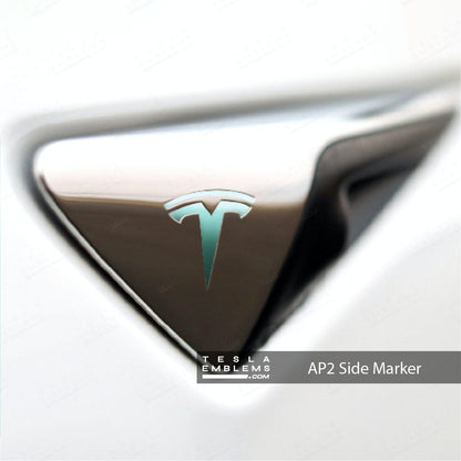 KPMF Satin Spearmint Tesla Autopilot Camera Side Marker Decals (2pcs)